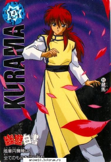 Pers preferat - Personajul meu preferat este Kurama (in forma - yu yu hakusho